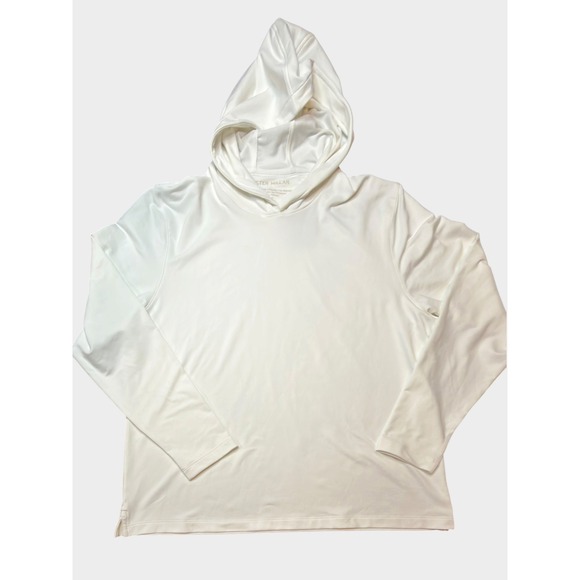 Peter Millar Tops - Peter Millar Women's White Sun Protection UPF 50+ Active Hoodie Pullover NWT XL